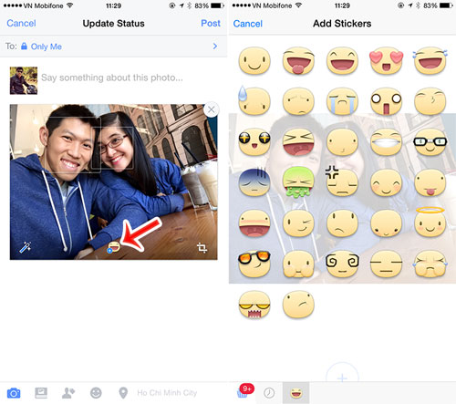 [Guide] Add a smiley face photo to Facebook Picture 2